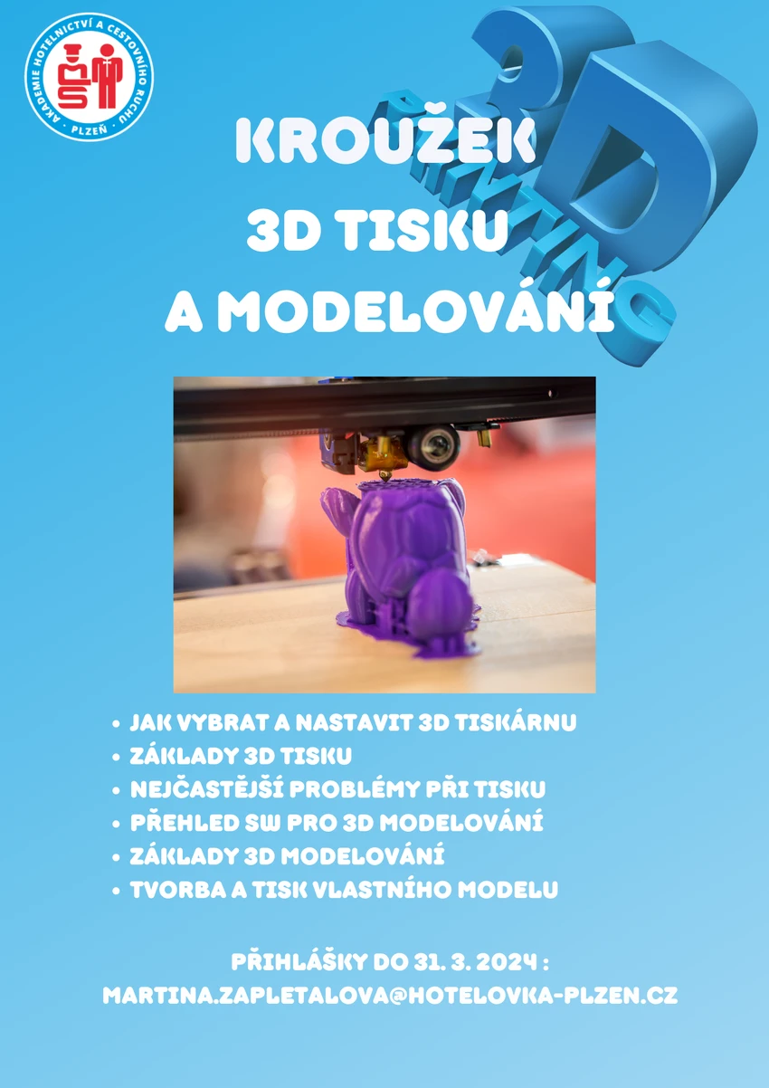 Kroužek 3D tisku a modelov&aacute;n&iacute;